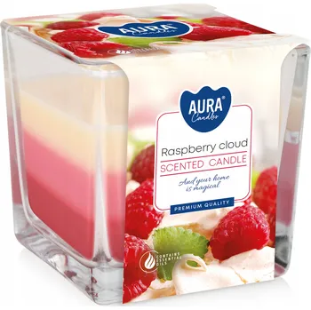Svíčka Dekorativní parafínová obláček Raspberry Cloud Aura 1 ks
