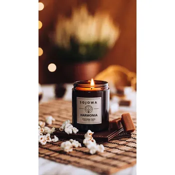 Svíčka Sójová vonná svíčka Popcorn Toffi 120 Sojowa Harmonia 1 ks