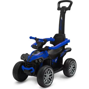 Odrážedlo Dětské odrážedlo Baby Mix Mega Prime EVA s vodící tyčí modré