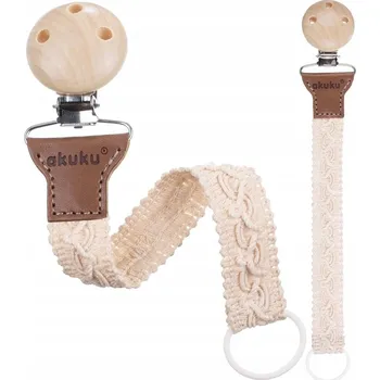 klip na dudlíky Klip na dudlík Akuku béžový