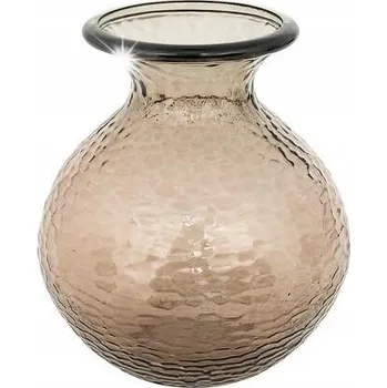 Váza Váza Alric z tepaného skla, 33 cm, hnědá