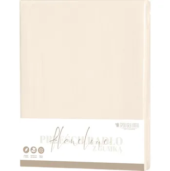 Prostěradlo PROSTĚRADLO FLANELOVÉ S GUMOU BAVLNĚNÉ BAVLNA 140x200 +30cm ZÁLOŽKA