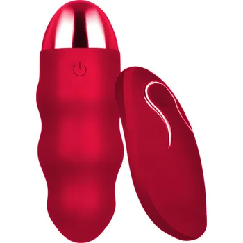 Sensual M17-7 Vibrační vajíčko, 12 režimů vibrací, USB, červené