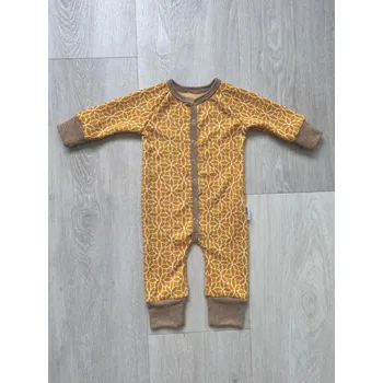 Kojenecký overall Rostoucí celoroční merino overal MoniLu - hořčicový Velikost Overalu: 74/80-86