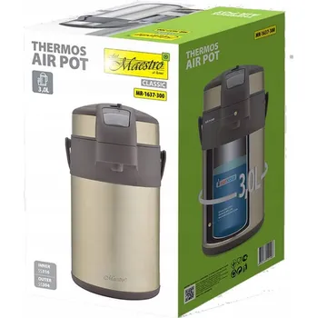 Termoska TERMOSKA S PUMPIČKOU NA HORKÉ A STUDENÉ NÁPOJE, STOLNÍ, KONFERENČNÍ, 3L