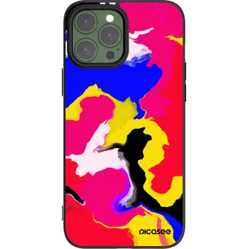 Pouzdro na mobilní telefon Picasee silikonový černý obal pro Apple iPhone 13 Pro Max - Watercolor