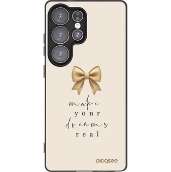 Pouzdro na mobilní telefon Picasee silikonový černý obal pro Samsung Galaxy S25 Ultra 5G - Golden Dream