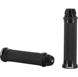 Gripy + Koncovky, na řidítka 22mm černé - Černá