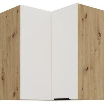 Kuchyňská skříňka 60 x 60 GN-72 2F (90°), Horní rohová kuchyňská skříňka Aria bílá/artisan