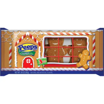 Bonbon Peeps marshmallows ve tvaru perníčku 42 g