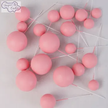 Jedlá dekorace na dort Sugar and Cakes SADA ZÁPICHŮ - BALÓNKY RŮŽOVÉ BALÓNKY 20ks