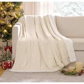 deka MIULEE Nadýchaná Fleecová Deka Sherpa – Teplá a Měkká Deka 150x200 cm