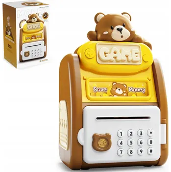 Pokladnička POKLADNIČKA SEJF NA PENÍZE BANKOMAT NA BANKOVKY A MINCE S ELEKTRONICKÝM ZÁMKEM NA PIN