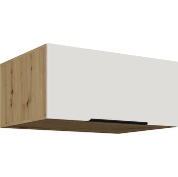 Kuchyňská skříňka 80 NAGU-36 1F, Horní kuchyňská skříňka o hloubce 57 cm, Aria bílá/artisan