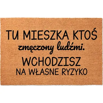 Rohožka KOKOSOVÁ VSTUPNÍ ROHOŽKA Dárek Vtipná Pod Dveře | Unavený z lidí