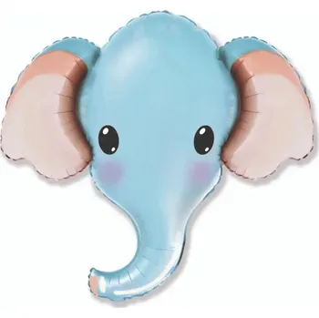 Balónek Fóliový balónek Slon modrá Slon 60 cm