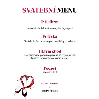 Svatební dekorace Svatební menu 44