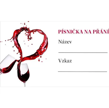 Svatební dekorace Kartička pro DJ 44