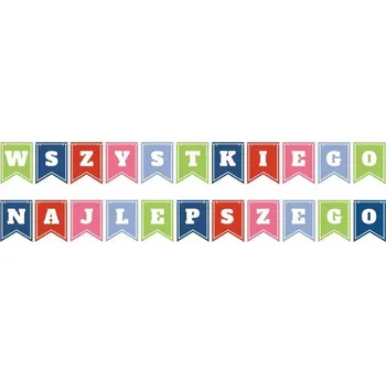 Ozdobná GIRLANDA k Narozeninám s Potiskem HAPPY B-DAY - Pro Magickou Atmosféru