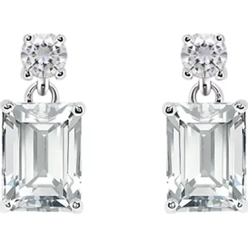 Náušnice Glim White Topaz - stříbrné náušnice s bílým topazem