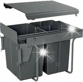 Odpadkový koš Odpadkový koš do skříňky 40 cm, 40 l, upevnění čela