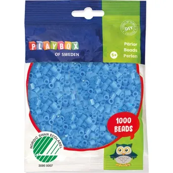 Puzzle PLAYBOX Zažehlovací korálky - světle modré 1000ks