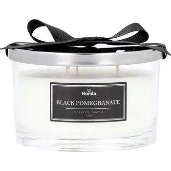 Svíčka Parafínová vonná svíčka Black Pomegranate Homla