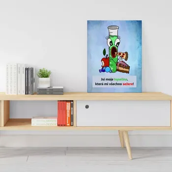 Plechová cedule Sablio Dárková cedulka Jsi moje kyselina: 30x40 cm