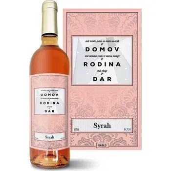 Víno Sablio Růžové víno Domov 5: 0,75 l