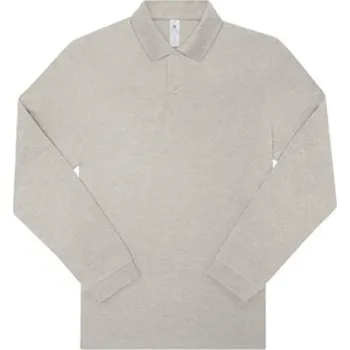 Pánské tričko B&amp;C Unisex polo triko PU427 Heather Grey Fog L