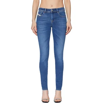 Dámské oblečení DŽÍNY DIESEL 2017 SLANDY TROUSERS BLUE