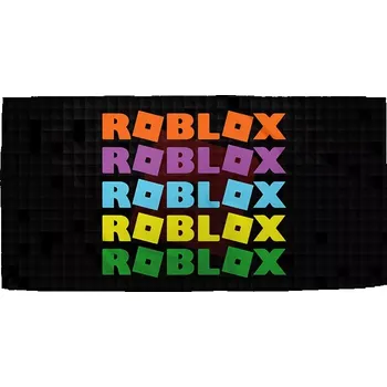 Osuška Sablio Ručník ROBLOX Barevný text - 50x100 cm