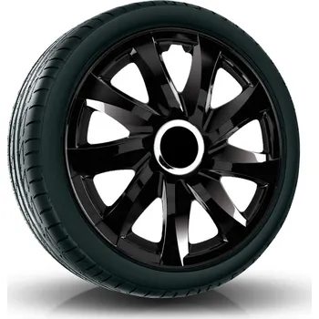 Poklice na kolo Puklice DRIFT 15” černé pro Alfa Romeo, Audi, BMW, 4 ks