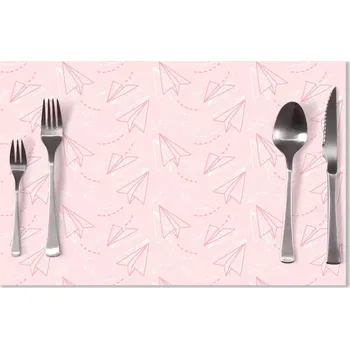 prostírání Sablio Prostírání Růžové papírové vlaštovky: 40x30cm