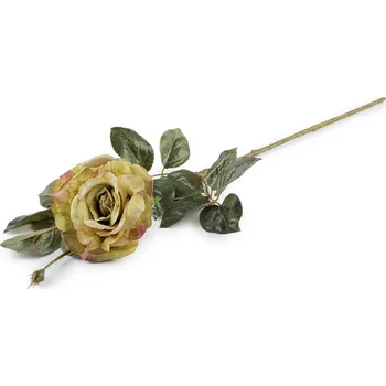 umělá květina Umělá růže - béžová nejsv. pudrová