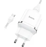 HOCO USB A síťová nabíječka + kabel USB A na Micro USB QC3.0 3A 18W N3 bílý
