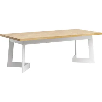Psací stůl Stůl s dubovou deskou "future style" loft - Bílá