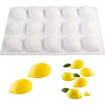 Forma na pečení Dortisimo Silikonová forma na pečení/na mražené dezerty Citrony (na 15 ks) 29 x 17 cm