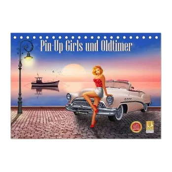 Diář Pin-Up Girls und Oldtimer by Mausopardia (Tischkalender 2026 DIN A5 quer), CALVENDO Monatskalender (DE)