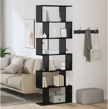 Komoda vidaXL Knihovna Černá 70 x 24 x 193.5 cm Kompozitní dřevo [869253]