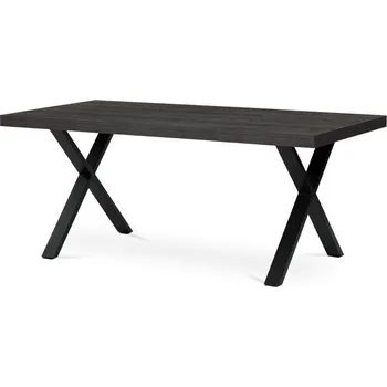 Jídelní stůl Jídelní stůl ZANWELHAL, 180x90x76 cm, šedý dub/černá + vyzvednutí ZDARMA