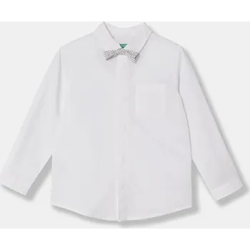 Chlapecká košile Dětská bavlněná košile United Colors of Benetton 59UXGQ029.P.Seasonal bílá 00X, vel. 90