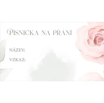 Svatební dekorace Kartička pro DJ 338