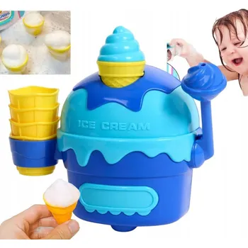 Pěnový stroj na zmrzlinu do koupele | Hračka do vany | Pro děti od 6 měsíců