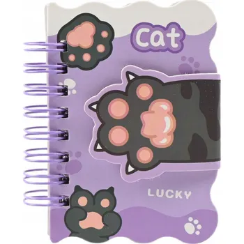 Sešit KOČIČÍ TLAPKA MINI NOTES KROUŽKOVÝ SEŠIT PRO DĚTI DÁREK
