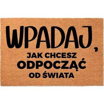 Rohožka KOKOSOVÁ VSTUPNÍ ROHOŽKA Dárek Vtipná Rohožka Před Dveře s Humorem | VÍTEJTE
