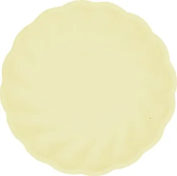 Talíř Talířky "Vert Decor - Twist", žluté, Amscan, 18,8 cm, 6 ks