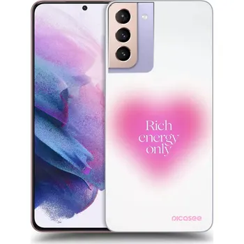Pouzdro na mobilní telefon Picasee silikonový průhledný obal pro Samsung Galaxy S21+ 5G G996F - Rich Energy