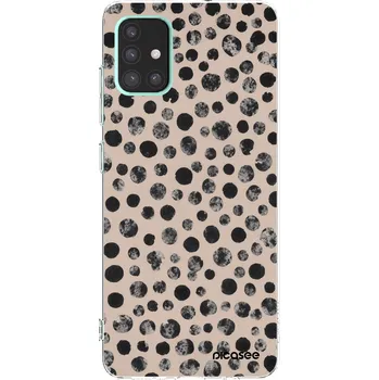 Pouzdro na mobilní telefon Picasee silikonový průhledný obal pro Samsung Galaxy A51 A515F - Dots