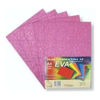 Set školních potřeb Pianka brokatowa A4 Eva różowa biodegrad. 5szt